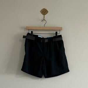NWT Columbia Sandy River Cargo Shorts Black | Women’s Small | 6” Inseam Belted